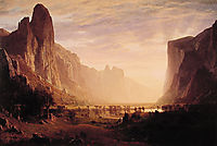 Looking Down Yosemite Valley, California, 1865, bierstadt