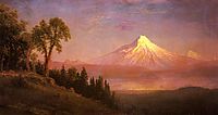 Mount St. Helens, Columbia River, Oregon, bierstadt