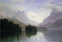 Mountain Scene, 1880, bierstadt