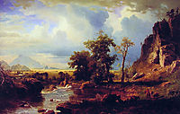 North Fork of the Platte Nebraska, 1863, bierstadt