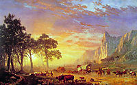 The Oregon Trail , 1869, bierstadt