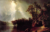 Passing Storm over the Sierra Nevada, 1870, bierstadt