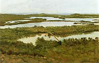 A River Estuary, bierstadt
