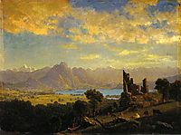 Scene in the Tyrol, 1854, bierstadt