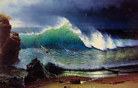 The Shore of the Turquoise Sea, 1878, bierstadt