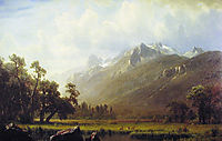 The Sierras near Lake Tahoe, 1865, bierstadt