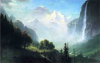 Staubbach Falls, Near Lauterbrunnen, Switzerland, c.1856, bierstadt