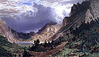 Storm in the Rocky Mountains, Mt. Rosalie, 1869, bierstadt