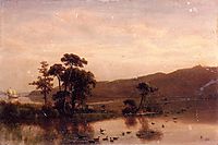 Study for Gosnold at Cuttyhunk, 1858, bierstadt