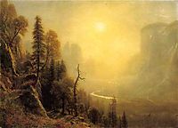 Study for Yosemite Valley, Glacier Point Trail, c.1873, bierstadt