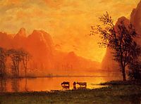 Sundown at Yosemite, c.1863, bierstadt