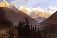 Sunrise at Glacier Station, bierstadt