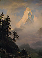 Sunrise on the Matterhorn, 1875, bierstadt