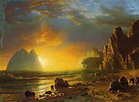 Sunset on the Coast, 1866, bierstadt