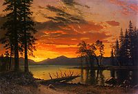 Sunset over the River, bierstadt