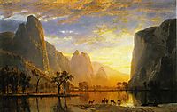 Valley of the Yosemite , 1864, bierstadt