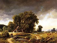 Westphalian Landscape, 1855, bierstadt