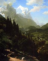 The Wetterhorn, 1857, bierstadt