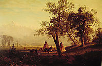 Wind River Mountains Nebraska Territory, 1862, bierstadt