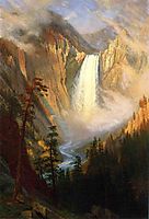 Yellowstone Falls, 1881, bierstadt