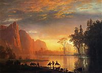 Yosemite Valley Sunset, c.1865, bierstadt