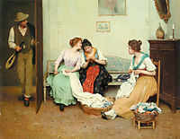The Friendly Gossips, 1901, blaas