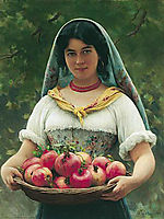 Madchen mit Granatapfeln or Girl with Pomegranates, 1912, blaas