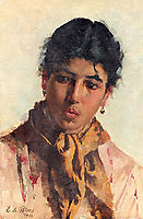 Portrait of a Woman, 1900, blaas