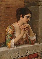 Venetian Beauty on Balcony, 18, blaas