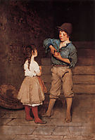 Zwei Kinder or Two Children, 1888-1889, blaas