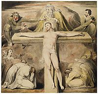 Christ Nailed to the Cross The Third Hour, c.1803, blake