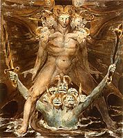 The Great Red Dragon and the Beast from the Sea, 1805, blake