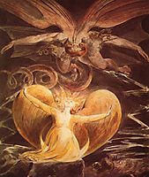 The Great Red Dragon and the Woman clothed with the sun, 1810, blake