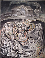 Illustration to Milton`s On the Morning of Christ`s Nativity , 1809, blake