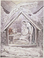 Illustration to Milton`s On the Morning of Christ`s Nativity , 1809, blake