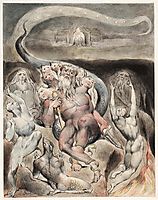 Illustration to Milton`s On the Morning of Christ`s Nativity, 1815, blake