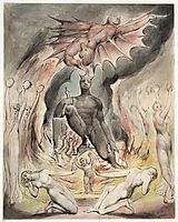 Illustration to Milton`s On the Morning of Christ`s Nativity, 1815, blake