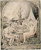 Illustration to Milton`s Paradise Lost , 1807, blake