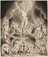 Illustration to Milton`s Paradise Lost , 1807, blake