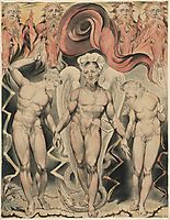Illustration to Milton`s Paradise Lost , 1808, blake