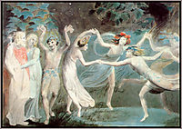 Oberon, Titania and Puck with Fairies Dancing, c.1786, blake