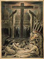 The Soldiers Casting Lots for Christ-s Garments, 1800, blake