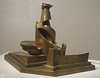 Development of a Bottle in Space, 1913, boccioni