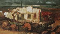 Destroyed house in Kehl, 1870, bocklin