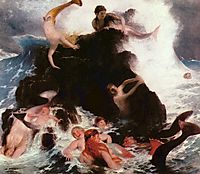 Mermaids at Play, 1886, bocklin