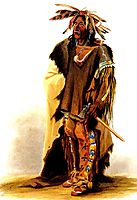 Wahk-ta-Ge-Li, a Sioux warrior , 1833, bodmer