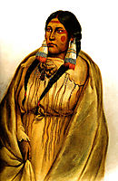 Woman of The Cree Tribe, 1832, bodmer