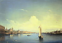 St. Petersburg at Sunset, 1850, bogolyubov