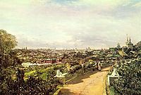 View of Moscow from the house of G.I. Chludov, 1878, bogolyubov