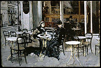 Conversation at the Cafe, boldini